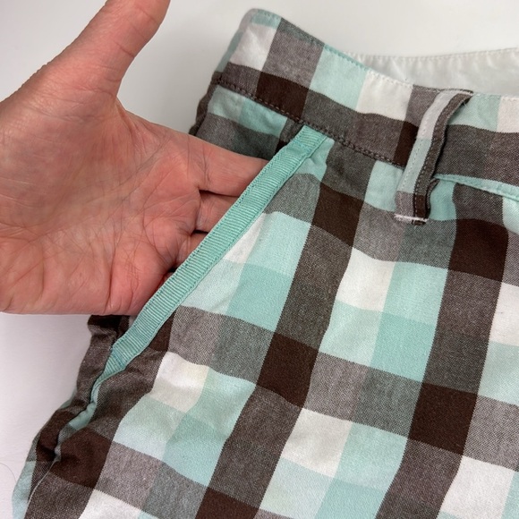 Horny Toad Women's Brown & Blue Check Shorts - Picture 4 of 10